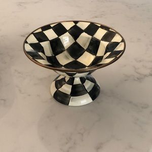Mackenzie-Childs Courtly Check Enamel Compote